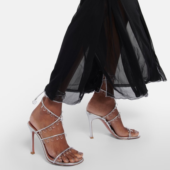 Amina Muaddi embellished sandals - Picture 4 of 5